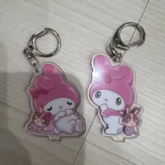 マイメロディ アクリルキーホルダー 2個セット