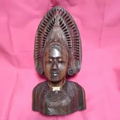♥️♥️♥️激安！宝物放出！インドネシア縞黒檀　極上逸品！木彫り女性の置物