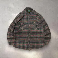 PlanetEarth90s〜00sカタール製キルティングネルシャツジャケットL