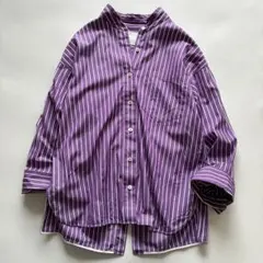 お値下げしました！【極美品】 TICCA バンドカラーシャツ ブルー