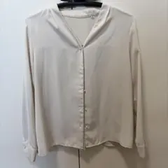 オリヒカ　アイボリー 長袖シャツ Mサイズ