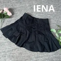 【美品】イエナ フレアスカート 黒 38 M 膝丈 日本製通年コットンおしゃれのサムネイル