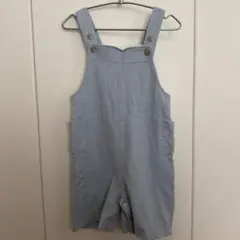 コンビミニ　ベビー サロペット ロンパース ライトブルー
