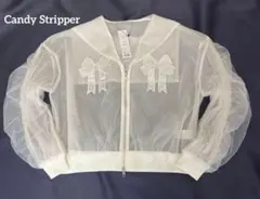 新品訳アリ】CandyStripper セーラージャージ ブルゾン アイボリー
