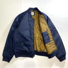 GAP ギャップ MA-1 フライト ボンバー ジャケット ネイビー L 短丈