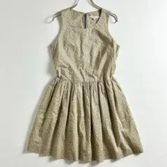 美品　ポールアンドジョー　シスター　コットン　小花柄　フレア　ミニワンピース　Mのサムネイル