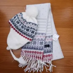 コムサイズム キッズ マフラー ニット帽