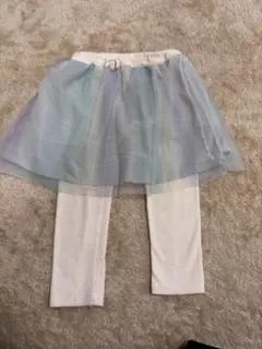 水色チュチュスカート付きレギンス 100cm