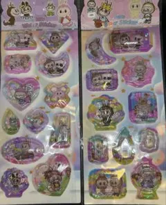 ラブブ　シャカシャカウォーターシール　2シートセット ⬜︎b