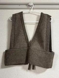GU ブラウン Vネック ビスチェ XL