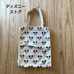 ディズニーストア購入品★ミッキー★総柄トートバッグ★ホワイト★キャンバス地