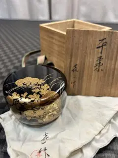 井伊宗観好み 女郎花に、鶴巻絵 下張棗 井伊宗観好み 女郎花に、鶴巻絵 下張棗 - メルカリ