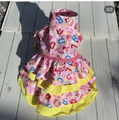 犬服 ハンドメイド　フリル付き