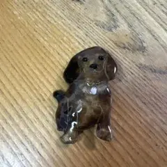 ★七宝焼★ワンちゃん ブローチ ダックス① 犬