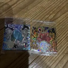 ドラゴンボール超戦士シールウエハース超 2枚セットUR極ベジットUGR極ゴージタ