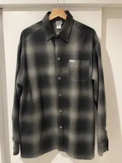 Calitop ブラック×グレー　ネルシャツ Mサイズ