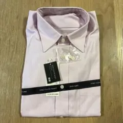 ユニクロ　ファインピン　オックスフォードシャツ　長袖　ピンク　綿100% M