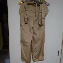 コロンビア ベージュ サスペンダー付きパンツ XL 新品未使用