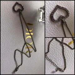 シルバーロングチェーンハートネックレス