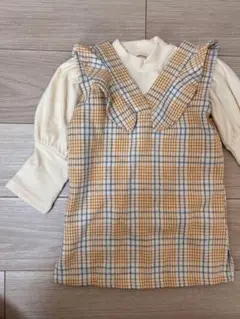 ベビー　ワンピース　セットアップ　黄色