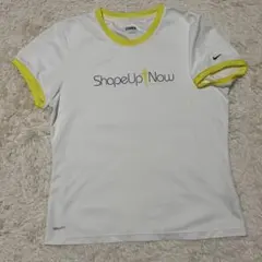Nike Shape Up Now Tシャツ Lサイズ ホワイト/イエローのサムネイル
