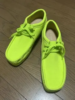 Clarks SD WALLABEE NEONライムカラー UK6 1/2