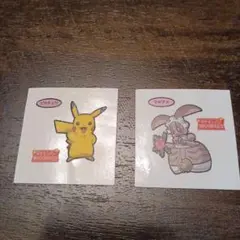 ポケモンパン　デコキャラシール　発売20周年記念　ピカチュウ　マギアナ