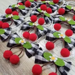 ステッチリボン♡トリミングリボンチョーカー10本＋1本 - メルカリ