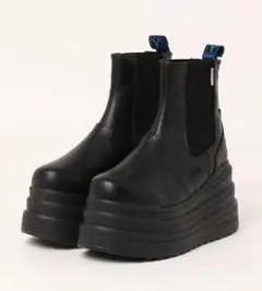 YOSUKE 厚底 サイドゴア ショートブーツ