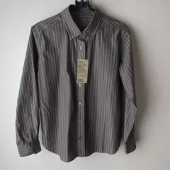 期間限定値下げ❥無印良品❥新品タグ付き洗いざらしストライプ長袖シャツ S