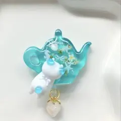 【再販△】レジン ヘアゴム ソフトクリーム 猫ちゃん 海◡̈♥︎ミント 再販△】レジン ヘアゴム ソフトクリーム 猫ちゃん 海◡̈♥︎ミント