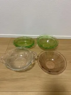 ①【希少】ディプレッショングラス メイフェア クッキージャー 2点