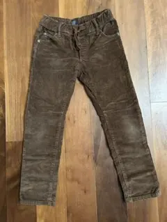 GAP Stretch Slim M 130cmブラウンコーデュロイ