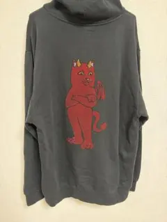 美品　RIPNDIP ラインストーン 猫 パーカー ブラック ストリートのサムネイル