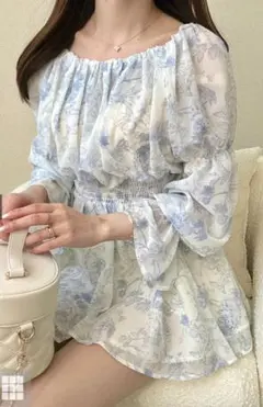 グレイル2way花柄シフォントップス