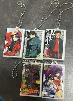 エヴァ ガチャ ビデオテープミニチュアチャーム ５個セット