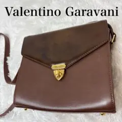 美品✨ヴァレンティノガラヴァーニ レザー ショルダーバッグ 金具 自立 ブラウンのサムネイル