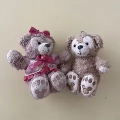 ダッフィー シェリーメイ ぬいぐるみストラップ　2個セット