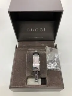574 GUCCI 時計 3900L レディースGG柄箱付きブレスウォッチ