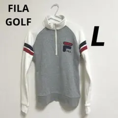 【値下げ】 FILA GOLF ハーフジップゴルフウェア　裏起毛　Lサイズ