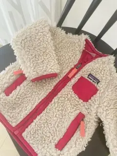 Patagonia フリースジャケット M (12M) クリーム/ピンク