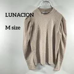 LUNACION ベージュ ハイネック Mサイズ　a133④