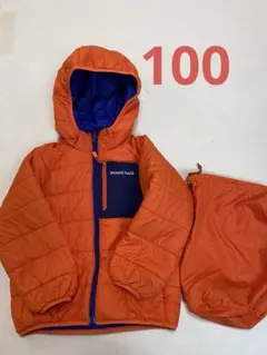 mont-bell アウターコート オレンジ/青　リバーシブル　100cm