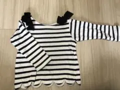 petit main ボーダー柄カットソー 90