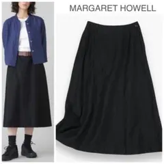 美品 3.6万 マーガレットハウエル 洗える スカート 0 日本製