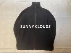 SUNNY CLOUDSサニークラウズ　ウール100% ニットジャケットネイビー