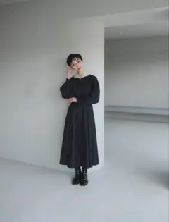 loin. ロワン 井川遥 オーガンジーワンピース ブラック 36 - メルカリ