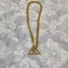 ゴールド三角形ペンダントネックレス