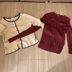 UNIQLO リブ編みカーディガン2点セット