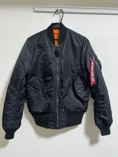 ALPHA INDUSTRIES MA-1 XS ブラック／オレンジ フライト